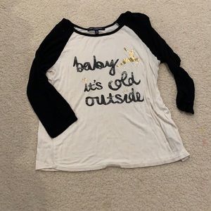 Women’s 3/4 sleeve Christmas shirt